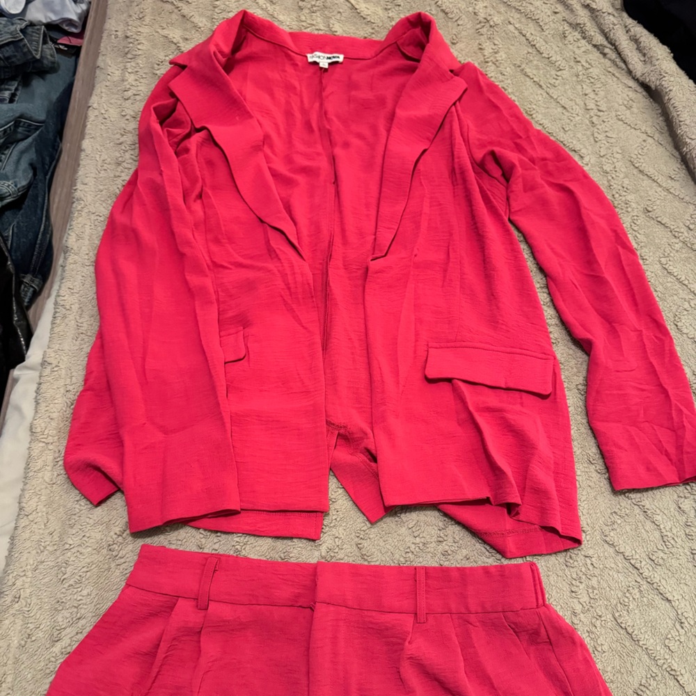 Fashion Nova Vibrant Pink Pantsuit